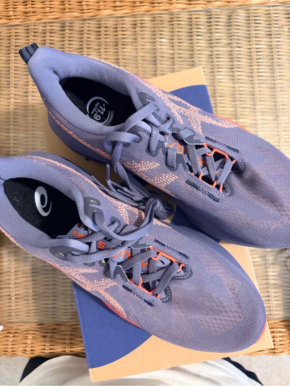 Asics Women's Athletic Shoes - Lavender with Coral Accents - Picture 3 of 5